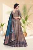Banarasi Silk Lehenga Choli with Woven Dupatta
