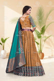 Banarasi Silk Lehenga Choli with Woven Dupatta