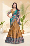 Banarasi Silk Lehenga Choli with Woven Dupatta
