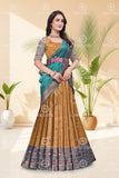 Banarasi Silk Lehenga Choli with Woven Dupatta
