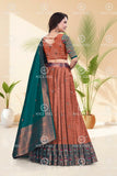 Banarasi Silk Lehenga Choli with Woven Dupatta