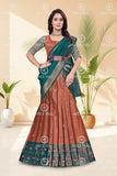 Banarasi Silk Lehenga Choli with Woven Dupatta