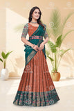 Banarasi Silk Lehenga Choli with Woven Dupatta