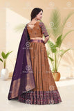 Banarasi Silk Lehenga Choli with Woven Dupatta
