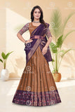 Banarasi Silk Lehenga Choli with Woven Dupatta