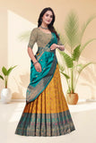 Banarasi Silk Lehenga Choli with Woven Dupatta