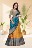 Banarasi Silk Lehenga Choli with Woven Dupatta