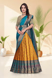 Banarasi Silk Lehenga Choli with Woven Dupatta