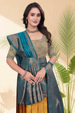 Banarasi Silk Lehenga Choli with Woven Dupatta