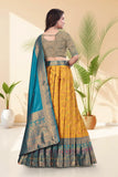 Banarasi Silk Lehenga Choli with Woven Dupatta