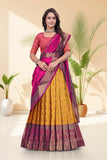 Banarasi Silk Lehenga Choli with Woven Dupatta