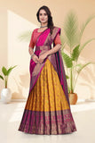 Banarasi Silk Lehenga Choli with Woven Dupatta