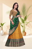 Banarasi Silk Lehenga Choli with Woven Dupatta