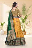 Banarasi Silk Lehenga Choli with Woven Dupatta