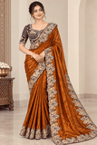 Premium Embroidered Designer Saree with Matching Blouse