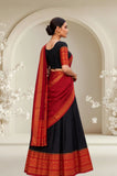 Traditional Woven Silk Saree with Designer Border and Elegant Pallu