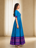 Royal Printed Anarkali Kurta Dress – Ethnic Flared Party Wear