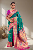 Banarasi Silk Saree with Designer Zari Border