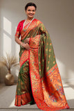 Banarasi Silk Saree with Designer Zari Border
