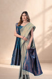 Elegant Traditional Jacquard Woven Silk Saree