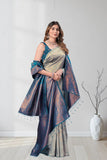Designer Jacquard Saree with Intricate Woven Motifs