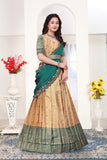 Heritage Floral Embroidered Banarasi Silk Lehenga Choli Set for Women