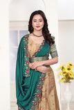 Heritage Floral Embroidered Banarasi Silk Lehenga Choli Set for Women