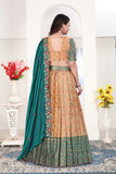 Royal Floral Border Banarasi Silk Lehenga Choli Set for Women