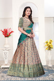Women's Designer Banarasi Lehenga Choli with Rich Weaving