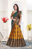 Premium Banarasi Jacquard Lehenga Choli with Elegant Woven Dupatta