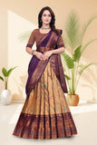 Banarasi Jacquard Lehenga Choli with Woven Designer Dupatta