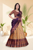 Banarasi Jacquard Lehenga Choli with Woven Designer Dupatta