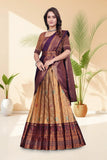 Banarasi Jacquard Lehenga Choli with Woven Designer Dupatta