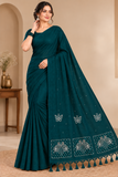 Elegant Handcrafted Butterfly Embroidered Saree